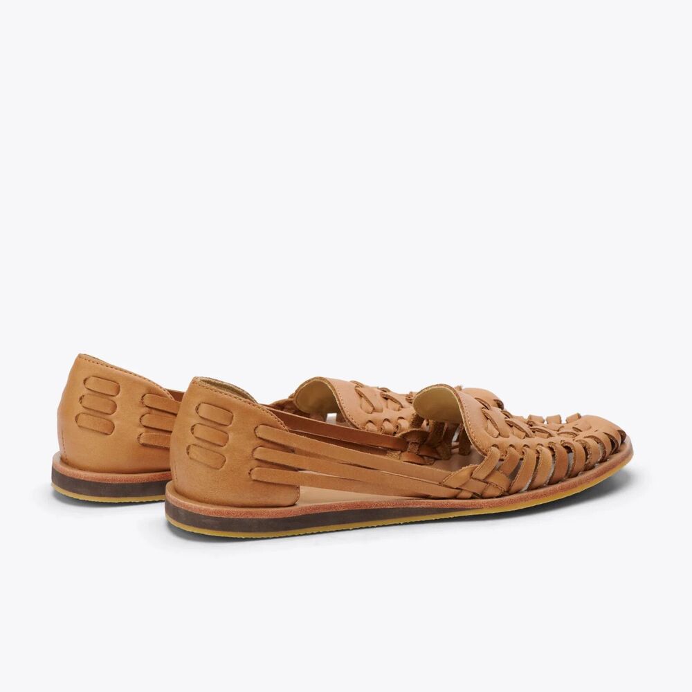 Nisolo Leather Sandal Huarache Women's Almond NWOB $138 - Picture 6 of 7